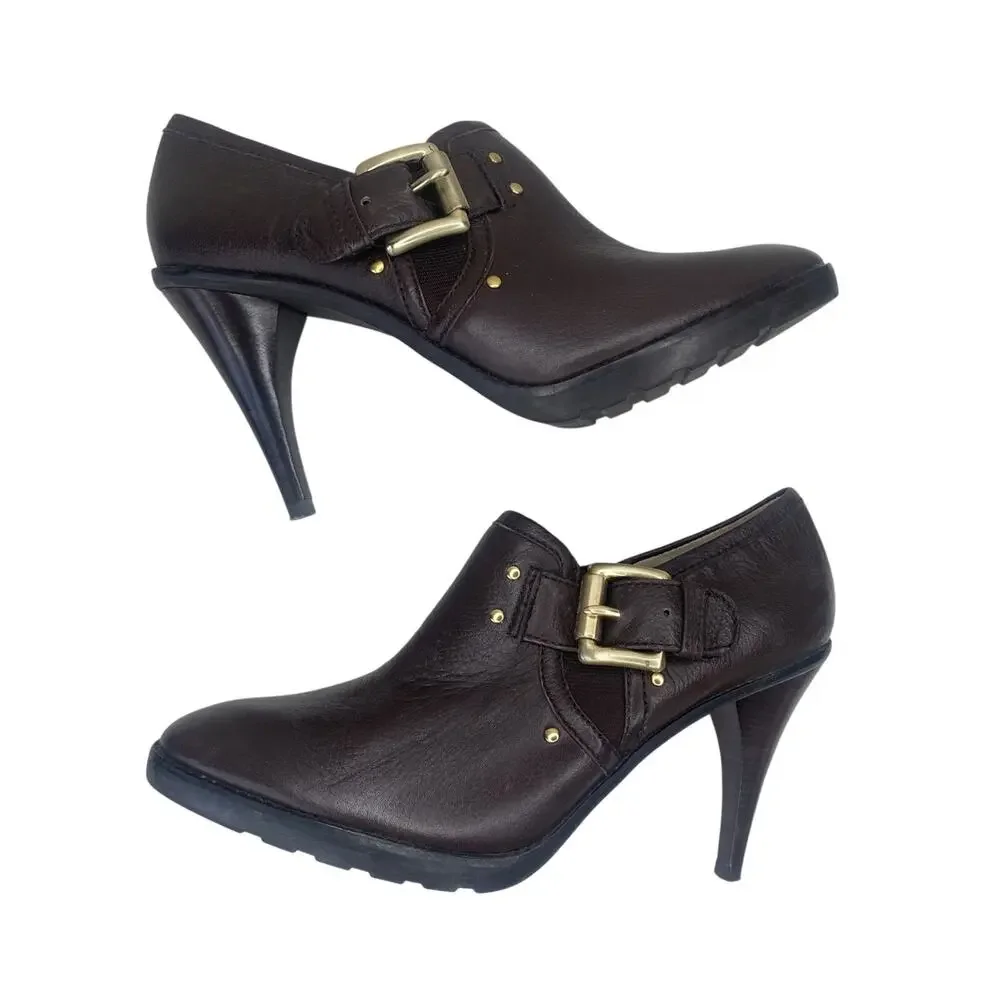 Michael Kors Shoes Womens 8 Brown Leather Stiletto High Heels Office Academia